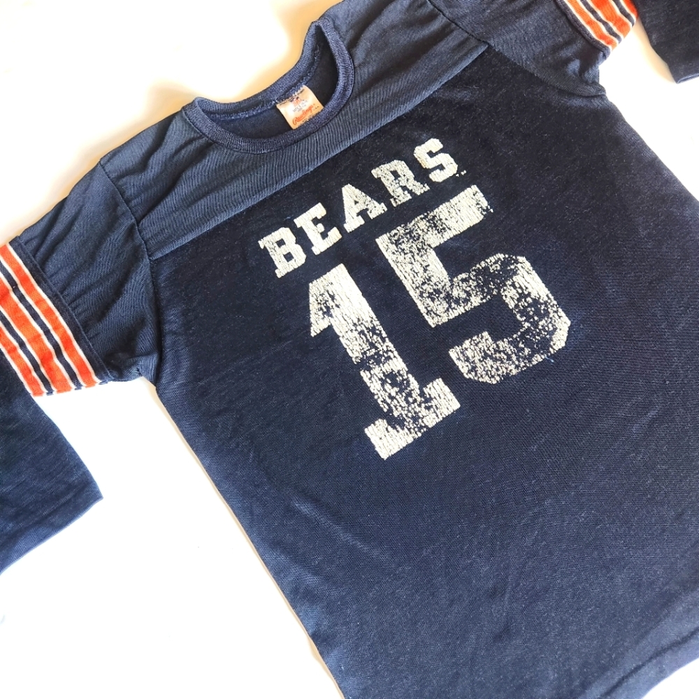1980s Vintage Single Stitch Chicago Bears NFL Phipps Jersey #15 Y Lrg or Adult S